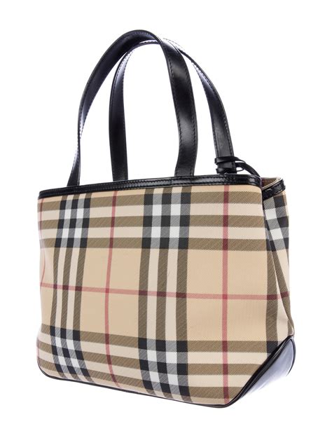 burberry nova check tote small